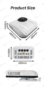 Aire Acondicionado para Autos y Camiones a <span class=keywords><strong>Precio</strong></span> de Mayoreo, Sistema de Refrigeración Integrado de Techo de 12V 24V CC, Aire Acondicionado - Product Image 6