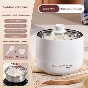 Olla <span class=keywords><strong>Arrocera</strong></span> Eléctrica Mini Multifunción 450W con Placa Calefactora, para Hogar y Dormitorio, de Bajo Consumo, para Cocinar <span class=keywords><strong>al</strong></span> <span class=keywords><strong>Vapor</strong></span> y Hervir - Product Image 6