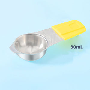 Tazas medidoras magnéticas de acero inoxidable 304, tazas medidoras coloridas con logotipo láser personalizado, juego de 5 cucharas - Product Image 6