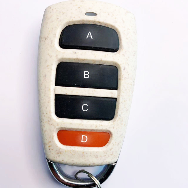 433MHz Face to Face Duplicator Remote Control Metal 4-Button Garage Door Remote Control Universal Remote Control