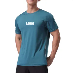 Hot Sale Sports Casual Quick Dry Short Sleeve Fitness Workout Outdoor Training T Shirt Gym Top Men Activewear Running Shirt