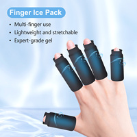 Manchon de compression réutilisable pour doigt, avec gel chaud/froid, pour thérapie de la douleur du doigt arrière (trigger finger), de l'arthrite, et pour la récupération des blessures au doigt, et la relaxation.