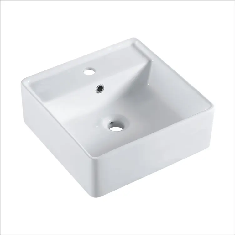 Joynfortune 2023 salle de bain moderne sanitaire qualité carré comptoir lavabo en céramique pour appartement immeuble de bureaux