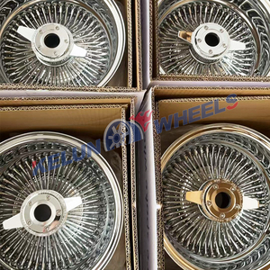 Jantes chromées 5x114.3, jantes à rayons, roues à rayons 13x7, pneus à flanc blanc KELUN - Product Image 3