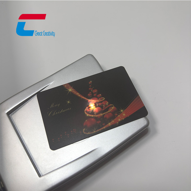 Factory Custom Printing 13.56Mhz NFC LED Light Card Programmable LED NFC Business Cards