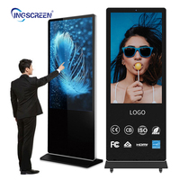 INGSCREEN OEM affiche numérique lecteur publicitaire support de sol IP65 support mural pour centre commercial métro aéroport magasin de détail orientation SDK