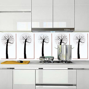 Aixin Kitchen Wall Sticker Scenic Pattern Rectangle High Temperature Resistant Easy To Clean Home <b>Decoration</b> - Product Image 4