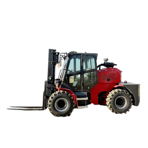 Carretilla elevadora todoterreno 4WD de alta calidad, carretilla elevadora diésel <span class=keywords><strong>3T</strong></span> 5T, máquina Elevadora de horquilla todoterreno para exteriores - Product Image 1