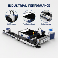 Machine de découpe laser à fibre CNC industrielle pour tôles et tubes, pour le traitement des tôles en fer, acier, aluminium et autres métaux