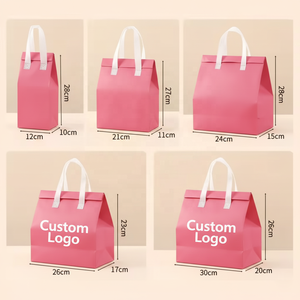 कस्टम थोक पर्यावरण के अनुकूल निविड़ अंधकार takeaway खाद्य वितरण के साथ ले जाने के लिए गैर बुना अछूता थर्मल दोपहर के भोजन के कूलर बैग लोगो - Product Image 3