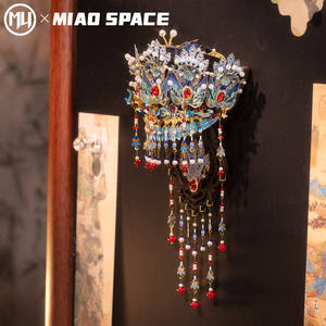 MU <span class=keywords><strong>X</strong></span> MIAO SPACE งานฝีมือ DIY ของเล่นตัวต่อแม่เหล็กติดตู้เย็น ปริศนา 3 มิติ รูปมงกุฎฟีนิกซ์ ของเล่นคลายเครียด ของขวัญสำหรับแฟนสาว - Product Image 3