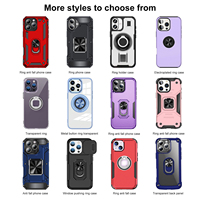 Coques de Téléphone Mobiles Antichoc avec Fenêtre Coulissante et Anneau Béquille pour Infinix GT 30 20 Pro Smart 9 10 Note 40 Hot 50 Pro Plus