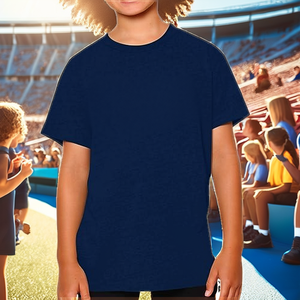 Ropa Deportiva para Fanáticos del Equipo, Camiseta sin Etiquetas para Jóvenes, Estilo Fresh Pro Football, Transpirable, Mezcla de Algodón, Unisex, para el Día del Partido, Color Azul Marino, Talla M - Product Image 2