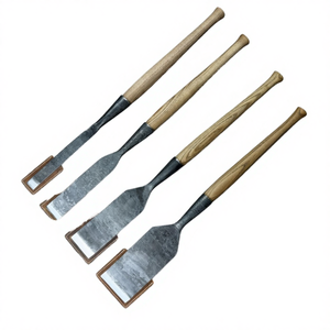 4-Piece Timber Framing Slick Chisel <b>Set</b> Sharp Blade <b>Hand</b> Forged From Hardened Carbon Steel Ash Handle with Sheath DIY OEM - Product Image 4