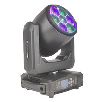 Lumières de scène professionnelles contrôle dmx 7x40w rgbw led zoom lavage tête mobile dj disco éclairage de scène