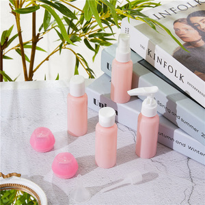 Travel Size Plastic Bottle <b>Set</b> 9 Pieces <b>Spray</b> Cream Lotion Refill Bottles For Cosmetic Toiletries Packaging - Product Image 4