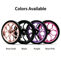 Roue à roulement facile BLAZZEN 82 mm en aluminium électroplaqué, durable et légère, compatible avec les vélos pliants, version améliorée