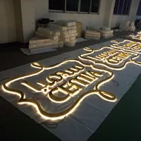 Letras de Canal LED 3D Retroiluminadas Personalizadas con Soldadura sin Costuras, Resistentes al Agua IP65 para Exteriores, Decoración Publicitaria de Acero Inoxidable SUS304