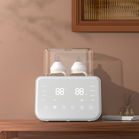 Calentador de Biberones Automático Multifuncional para PC, Modo Inteligente, Libre de BPA, Control Digital, Capacidad para 2 Biberones, Desinfección, Descongelación