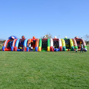 Juego de Portero Inflable Directo de Fábrica con Soplador, de PVC Vinílico Comercial, con 4 Objetivos para Remate, para Interiores y Exteriores, para Alquiler - Product Image 4