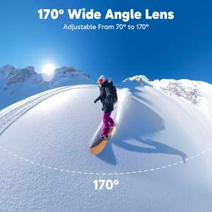 Cámara de Acción Dragon Touch Vision 3 4K, 20MP, Resistente al Agua 30M, WiFi, Cámara Deportiva con Zoom 4X, Gran Angular de 170°, Micro SD - Product Image 3