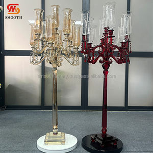 Candelabros de Cristal de Diseño de Fábrica LEDA, Portavelas de Cristal para Banquetes de Boda, Restaurantes, Decoración de Mesa para el Día de San Valentín - Product Image 1