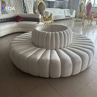 Canapé rond moderne LEDA, décontracté, pour la maison, les fêtes, les événements, la décoration de mariage, les hôtels romantiques et les décorations événementielles