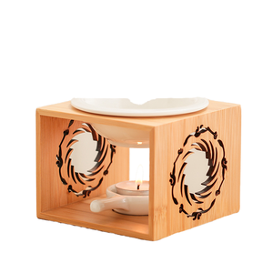 Nouveau brûleur à huile essentielle en céramique, diffuseur de parfum, lampe en céramique solide, porte-bougie chauffe-huile d'aromathérapie, écologique - Product Image 1