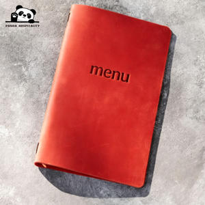 Porta Menús |   Cubierta de Menú de Cuero PU con Cuerda Elástica y Logotipo Personalizado para Hoteles, Cafés, Restaurantes y Bares - Product Image 4