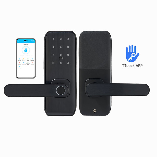 Tuya Wifi Key Card Smart Deadbolt Door Lock Ttlock App Fingerprint Code App Waterproof Digital Deadbolt Lock Safe Mortise Lock