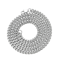 Chaîne de collier cubaine de 4 mm de largeur pour hommes, vente chaude, acier inoxydable hypoallergénique avec placage or pour les fêtes