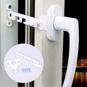 Nouveau limiteur de fenêtre intérieur, loquet de positionnement, butée, support anti-vent pour fenêtre à battant, sécurité domestique, verrou de charnière pour portes et fenêtres, protection enfant - Product Image 1