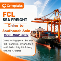 Service d'expédition directe FCL Chine vers l'Asie du Sud-Est Logistique de conteneurs 20GP 40GP 40HQ