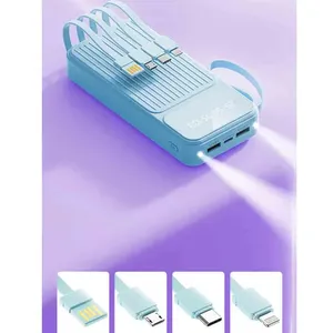 <span class=keywords><strong>Batterie</strong></span> <span class=keywords><strong>externe</strong></span> portable 10000mAh avec chargeur 4 en 1, écran LED numérique, <span class=keywords><strong>batterie</strong></span> <span class=keywords><strong>externe</strong></span> pour iPhone Samsung - Product Image 3