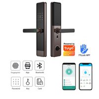 6068 Mortaja Contraseña TTlock Tuya BLE APP Biométrico Huella digital Cerradura sin llave