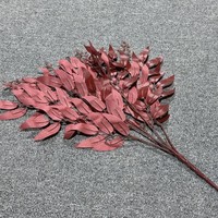 Vijf-takkige kunstmatige wilgentakken van zijde met witte knoppen voor bruiloft boog achtergrond decoratie groen decoratie