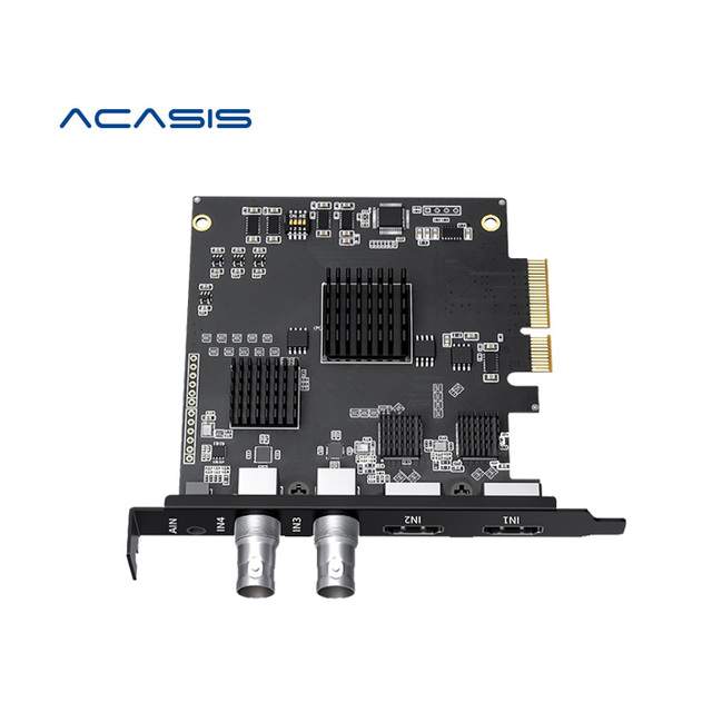 Acasis 4 Channel SDI/HD HD PCIE Capture Card Video Capture Card 4k for Switch Game Live Broadcast Recording Vmix