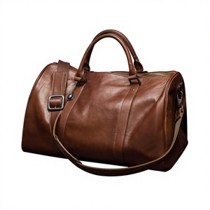 Bolsas de Viaje Posh Families Personalizadas de Cuero Genuino, Bolsa de Lona Vintage de Lujo con Cremallera, Correa Ajustable, Impermeable y Ligera - Product Image 6