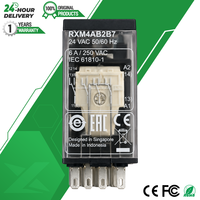 Relais miniature enfichable Schneider Harmony RXM4AB2B7 RXM 24V AC 6A 4CO 4PDT LED, neuf et original