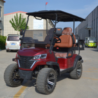 Véhicule électrique de golf 3 ou 4 places, chariot de golf électrique 72V 150A, vitesse 55km/h, autonomie 220km, vente en gros