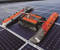 Robot de nettoyage automatique de panneaux solaires, machine de nettoyage PV intelligente pour l'entretien des centrales solaires, vente en gros