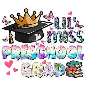 Little Miss Preschool Grad Letter Stickers Parches de hierro personalizados DTF Print Transferencia de calor <span class=keywords><strong>para</strong></span> camisetas Descuento Lavable Plastisol - Product Image 4