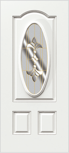 Puerta de Entrada de Seguridad Moderna de Acero Inoxidable Onda, Entrada Frontal de PVC con Acabado Metálico para Uso Interior en Casas y Villas - Product Image 4