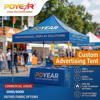 Tentes publicitaires en aluminium, auvent personnalisé résistant aux UV, gazebo portable certifié incendie pour événements et repas en plein air