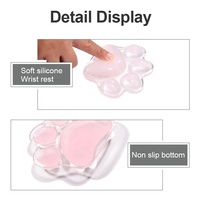 Gamer Mouse Silicone Gamer Protective Cat Paw Transparent Anti Scratch Mouse Protector Compatible Magic Mouse Pad for Office Hom