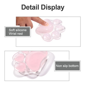 Gamer <strong>Mouse</strong> Silicone Gamer Protective Cat Paw Transparent Anti Scratch <strong>Mouse</strong> Protector Compatible <strong>Magic</strong> <strong>Mouse</strong> <strong>Pad</strong> for Office Hom - Product Image 4