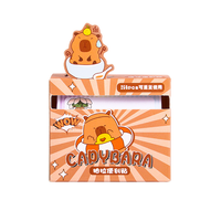 Bloc-notes adhésifs mignons Capybara, 256 feuilles/paquet, bloc-notes en papier, bloc-notes de dessin animé, feuille de mémo autocollante, fournitures scolaires