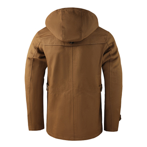Giacca da uomo TONGYANG con cappuccio staccabile per primavera e autunno, casual, in cotone, per attività all'aperto, abbigliamento maschile alla moda, taglie forti fino alla 5XL - Product Image 3