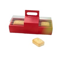 Nouvelle Boîte à Gâteau Rectangulaire Tendance avec Fenêtre, Contenant à Pâtisserie Clair à Emporter, Emballage de Boulangerie Personnalisable en Usine