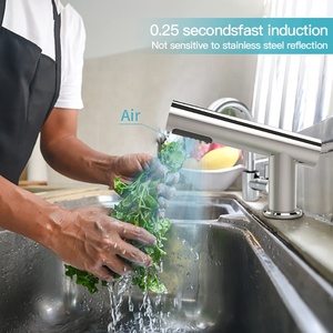 AK7106 Tốc Độ Cao Nhanh Khô Thép Không Gỉ 304 Tự Động Vòi Điện Hình Dạng Tap Máy Sấy Tay - Product Image 3